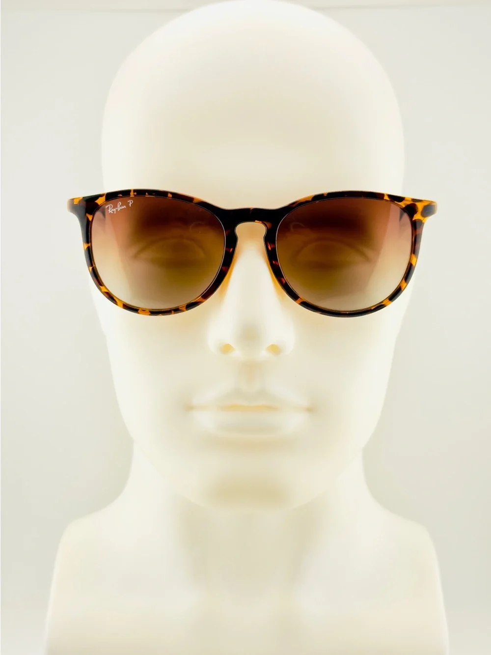 Ray-Ban Erika Classic Sunglasses RB4171 Polished Tortoise Frame Brown Lenses